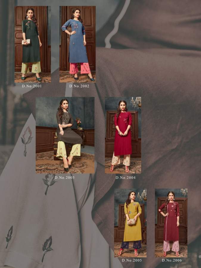Banwery Kangana 2 Exclusive Fancy Designer Rayon With Embroidery Top With Bottom Collection
